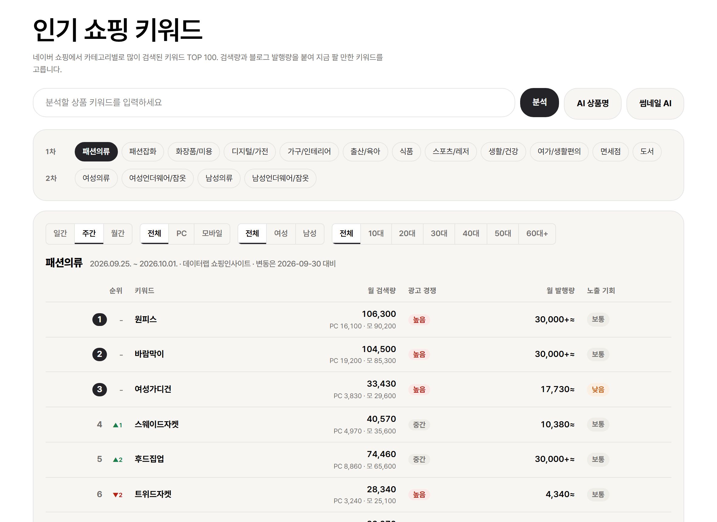 카테고리를 골라요